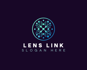 Link Circuit Network logo design