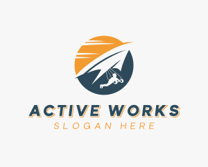 Outdoor Paragliding Adventure logo design