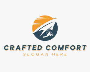 Outdoor Paragliding Adventure logo design