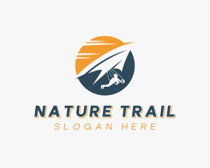 Outdoor Paragliding Adventure logo design