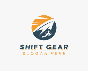 Outdoor Paragliding Adventure logo design