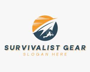 Outdoor Paragliding Adventure logo design