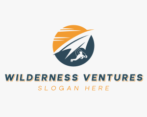 Outdoor Paragliding Adventure logo design