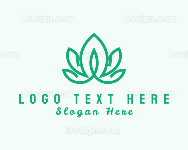 Organic Lotus Flower Logo