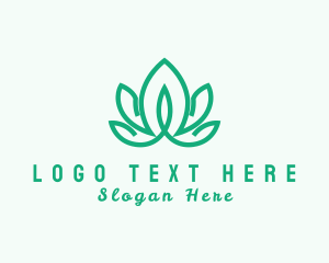 Organic Lotus Flower logo