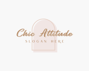 Elegant Feminine Chic Boutique logo design