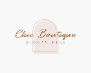 Elegant Feminine Chic Boutique logo design