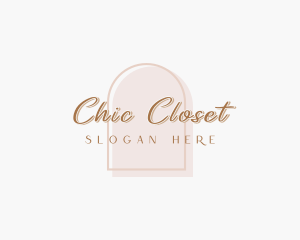 Elegant Feminine Chic Boutique logo design