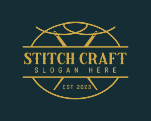 Tailor Sewing Needle logo design
