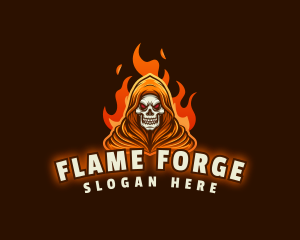 Grim Reaper Fire logo design