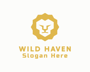 Wild Lion Animal logo