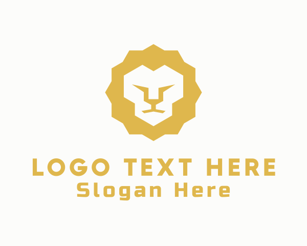 Lion Head logo example 2