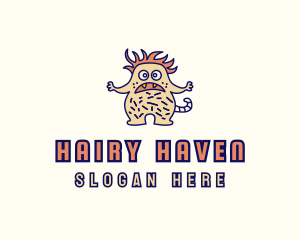 Funny Hairy Monster logo