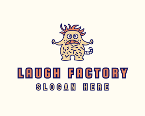 Funny Hairy Monster logo design