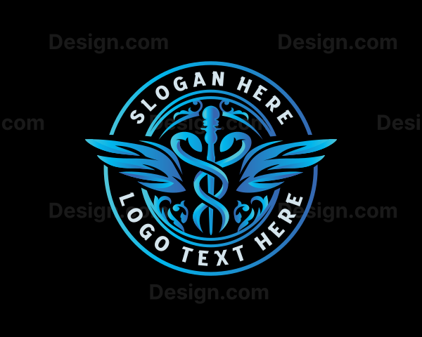 Hospital Medical Caduceus Logo