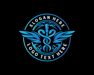 Hospital Medical Caduceus Logo