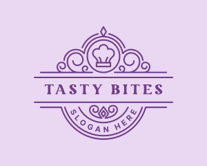 Fancy Chef Toque Dining Logo