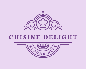 Fancy Chef Toque Dining logo design