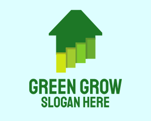 Green Home Paints logo design