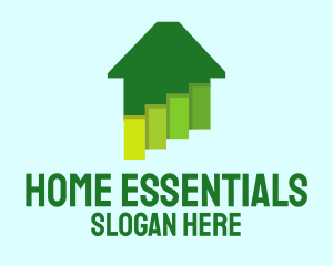 Green Home Paints logo design