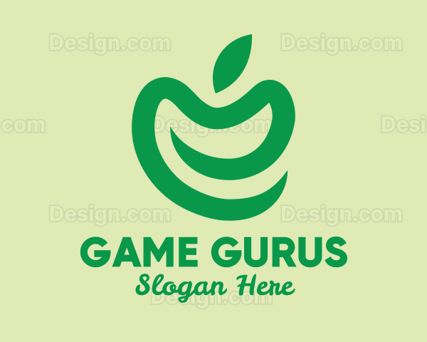 Simple Green Apple Logo
