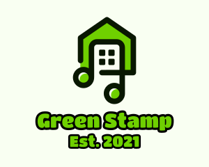 Green House Music logo design