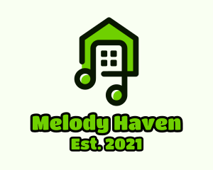 Green House Music logo design