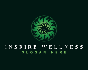 Wellness Herbal Leaf logo design