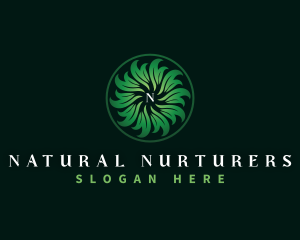 Wellness Herbal Leaf logo design