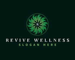 Wellness Herbal Leaf logo design