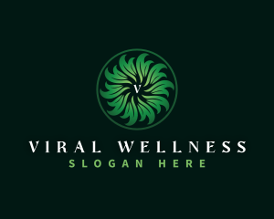 Wellness Herbal Leaf logo design