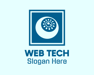 Blue Web Camera logo design