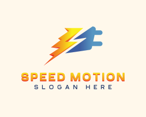 Lightning Thunder Plug logo design