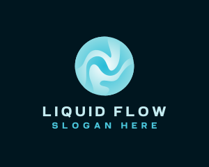 Fluid Ripple Tech logo design