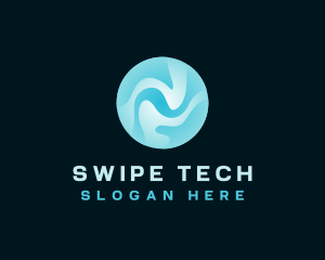 Fluid Ripple Tech logo design