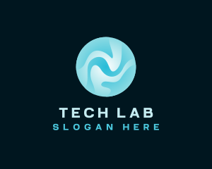 Fluid Ripple Tech logo design