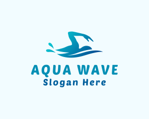 Water Splash Swimming logo design