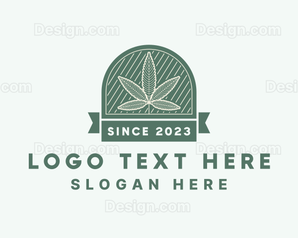 Cannabis Leaf Arch Logo
