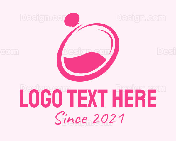 Pink Perfume Bottle Logo