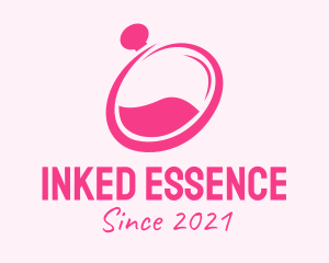 Pink Perfume Bottle logo design