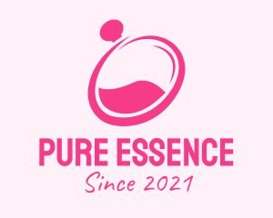 Pink Perfume Bottle logo design