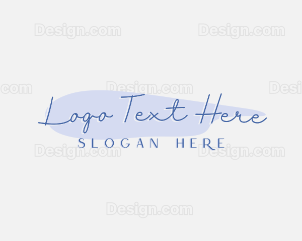 Elegant Signature Fashion Logo