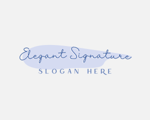 Elegant Signature Fashion logo design