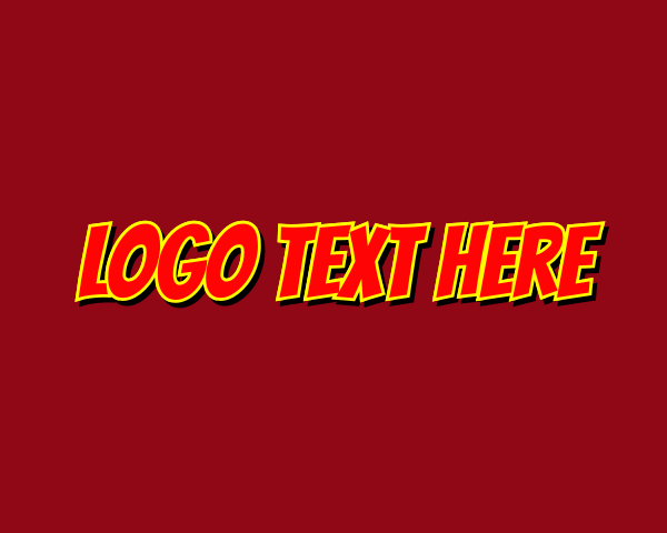 Comic logo example 1