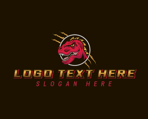 Tyrannosaurus Dinosaur Gaming logo