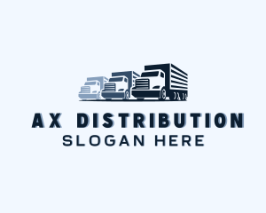 Cargo Truck Distribution logo design