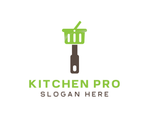 Kitchen Shopping Basket logo design