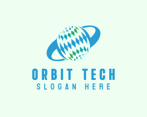 Global Sphere Orbit logo design