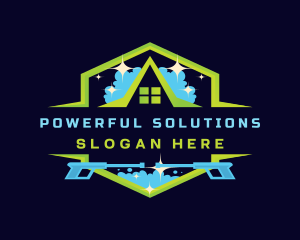 Roof Cleaning Pressure Wash logo design