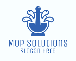 Blue Mortar & Pestle Logo